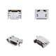 Charge Connector compatible with Cell Phones, (5 pin, type 18, micro USB type-B)