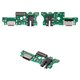 Flat Cable compatible with Tecno Spark 9 Pro, (charge connector, with microphone, with components, Original (PRC), charging board)