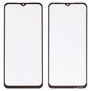 Housing Glass G+OCA PRO compatible with Samsung M336B Galaxy M33, with OCA film, black 