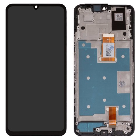 LCD compatible with Huawei Honor X7a, black, with frame, High Copy, TXDI675EBAPU 5, RKY LX1, RKY LX2, RKY LX3 