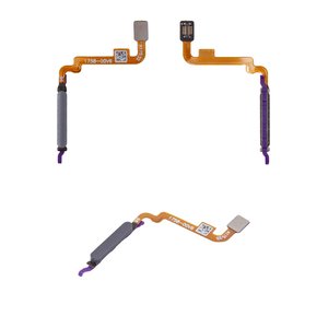 Flat Cable compatible with Xiaomi Poco M5s, Redmi Note 10, Redmi Note 10S, for fingerprint recognition Touch ID , black, High Copy 