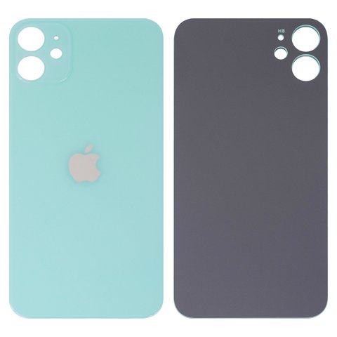 Housing Back Cover compatible with iPhone 11, green, no need to remove the camera glass, Original PRC , big hole 