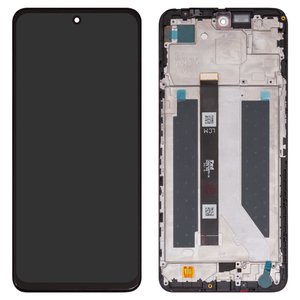 LCD compatible with ZTE Nubia Neo 2 5G Z2352N , black, with frame, High Copy, TXDI670EBEPX 19 