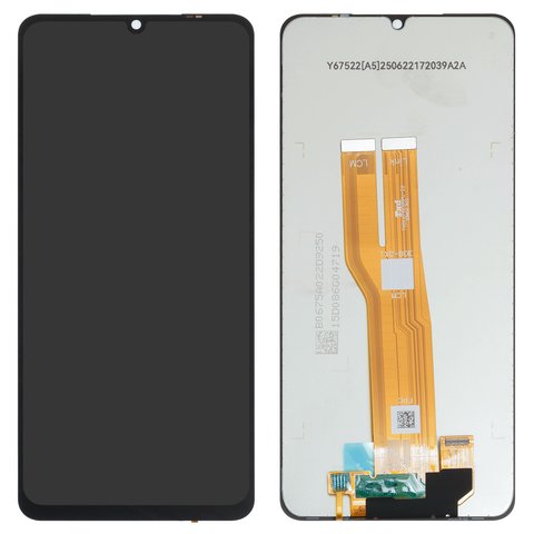 LCD compatible with Samsung A075 Galaxy A07 4G, black, without frame, original change glass 