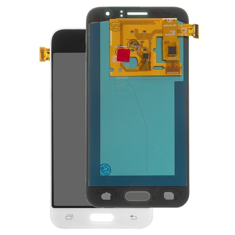Pantalla LCD puede usarse con Samsung J120 Galaxy J1 2016 , blanco, sin marco, High Copy, OLED 