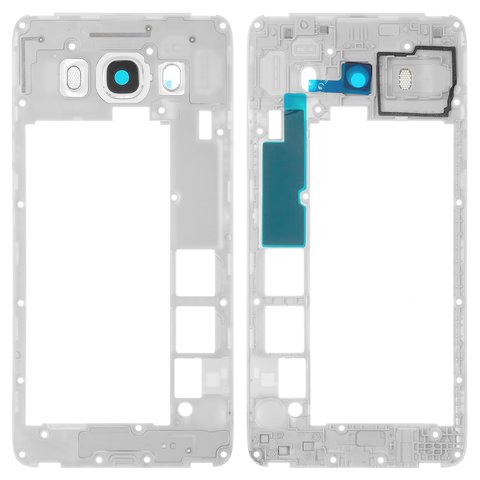 Parte media de carcasa puede usarse con Samsung J510F Galaxy J5 2016 , blanco