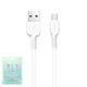 Cable USB Hoco X13, USB tipo-A, micro USB tipo-B, 100 cm, 2.4 A, blanco, #6957531061175
