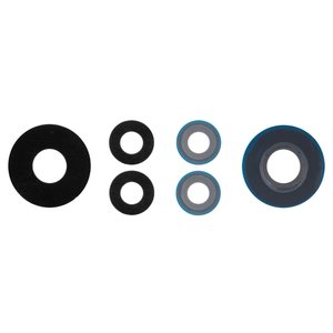 Vidrio de cámara puede usarse con Xiaomi 12 Lite, negro, sin marco, juego de 3 uds.