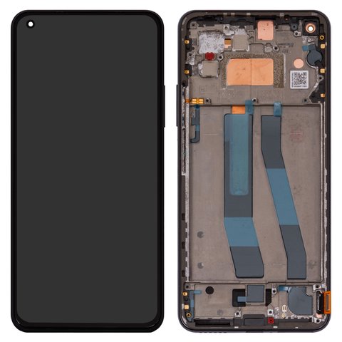 Pantalla LCD puede usarse con Xiaomi Mi 11 Lite, Mi 11 Lite 5G, negro, con marco, original vidrio reemplazado , #WM6556Z21 1