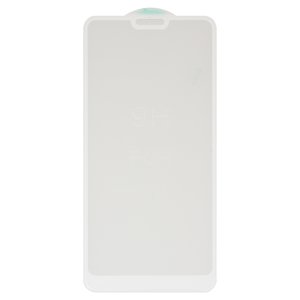 Vidrio de protección templado puede usarse con Xiaomi Mi 8 Lite 6.26", Redmi Note 6 Pro, Full Glue, compatible con estuche, sin embalaje, sin pañuelos , blanco, M1808D2TG