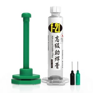 Fundente en pasta RELIFE F 21, con émbolo de plástico, sin estaño, libre de halógeno, 10 ml