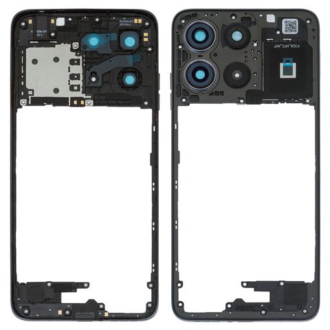 Parte media de carcasa puede usarse con Motorola Moto G15, negra