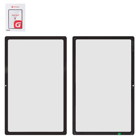 Vidrio de carcasa G+OCA PRO puede usarse con Samsung T509 Galaxy Tab A7 10.4 LTE 2022 , con película OCA, negro