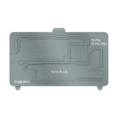 Fijador de placas Sunshine T12B IP11 puede usarse con Apple iPhone 15, iPhone 15 Plus, iPhone 15 Pro, iPhone 15 Pro Max, para reparar placas base