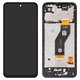Pantalla LCD puede usarse con Tecno Spark Go 2 (KM4), negro, con marco, High Copy
