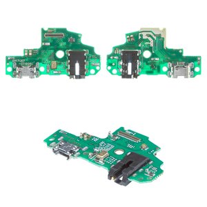 Шлейф для Huawei P Smart, коннектора наушников, коннектора зарядки, с микрофоном, High Copy, плата зарядки