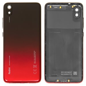 Задня панель корпуса для Xiaomi Redmi 7A, червона, з боковою кнопкою, MZB7995IN, M1903C3EG, M1903C3EH, M1903C3EI