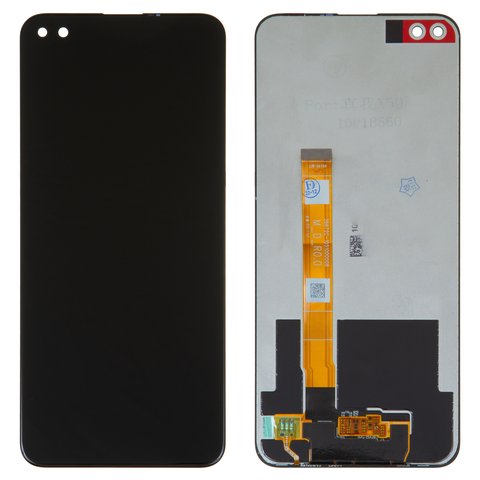 Дисплей для Realme X50 5G, черный, без рамки, High Copy, RMX2144, 36672C 1051000008