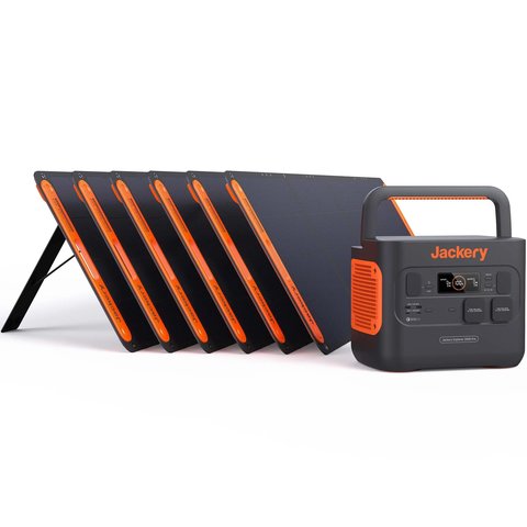 Солнечный генератор Jackery 2000 Pro Explorer 2000 Pro + 6×Solarsaga 200W + 2×коннектора Jackery Solar 