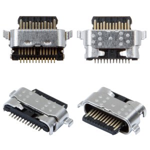 Конектор зарядки для Motorola Moto G40 Fusion, Moto G60, Moto G60s, Moto G9 Plus XT2087; ZTE Blade A72 4G, Blade A72 5G, Blade A72S; Samsung A013 Galaxy A01 Core, A025F DS Galaxy A02s, A037 Galaxy A03s, A037F Galaxy A03s, A042 Galaxy A04e, A115 Galaxy A11, M115 Galaxy M11, 24 pin, USB тип C