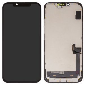 Дисплей для iPhone 14 Plus, чорний, з рамкою, Copy, TFT 