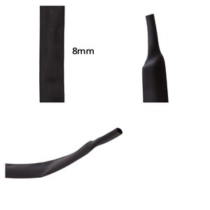 Термозбіжна трубка, 1 м, 8,0 мм, чорна