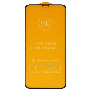 Захисне скло для Apple iPhone 11 Pro, iPhone X, iPhone XS, сумісне з чохлом, Full Glue, без упаковки , чорний