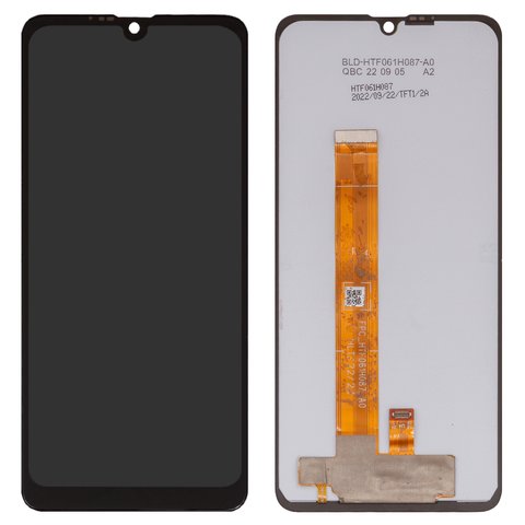 Дисплей для Blackview A50, чорний, без рамки, Оригінал переклеєне скло , FPC_HTF 0601H087_A0