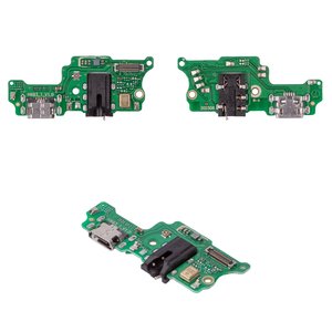 Шлейф для Tecno Camon 16, Camon 16 Pro, Camon 16 SE, коннектора наушников, коннектора зарядки, с микрофоном, с компонентами, Сopy, плата зарядки