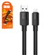 USB кабель Hoco X84, USB тип-A, micro-USB тип-B, 100 см, 2,4 А, черный, #6931474770981