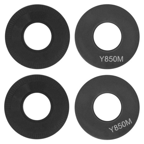 Скло камери для Motorola Edge 50 Fusion, чорне, без рамки, комплект 2 шт.