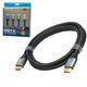 Кабель HDMI 2.0V 4K 3840P, 3 м, з позолоченими конекторами, чорний