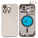 Корпус для iPhone 14 Pro, золотистий, з тримачем SIM-карти, з боковими кнопками, Original (PRC), EU Version, gold