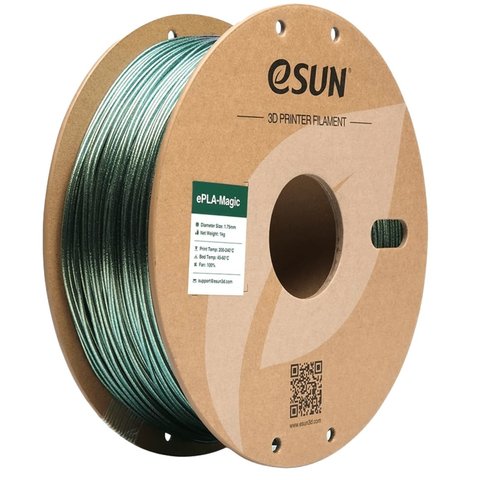 Филамент для 3D принтера eSUN PLA Magic Dark Twinkling Gold, 1 кг