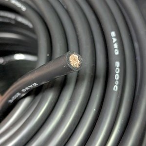Провод в силиконовой изоляции 5AWG, 20,1 мм², 1 м, черный